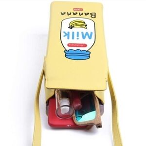 Yellow Banana Milk Crossbody Bag Purse Tote